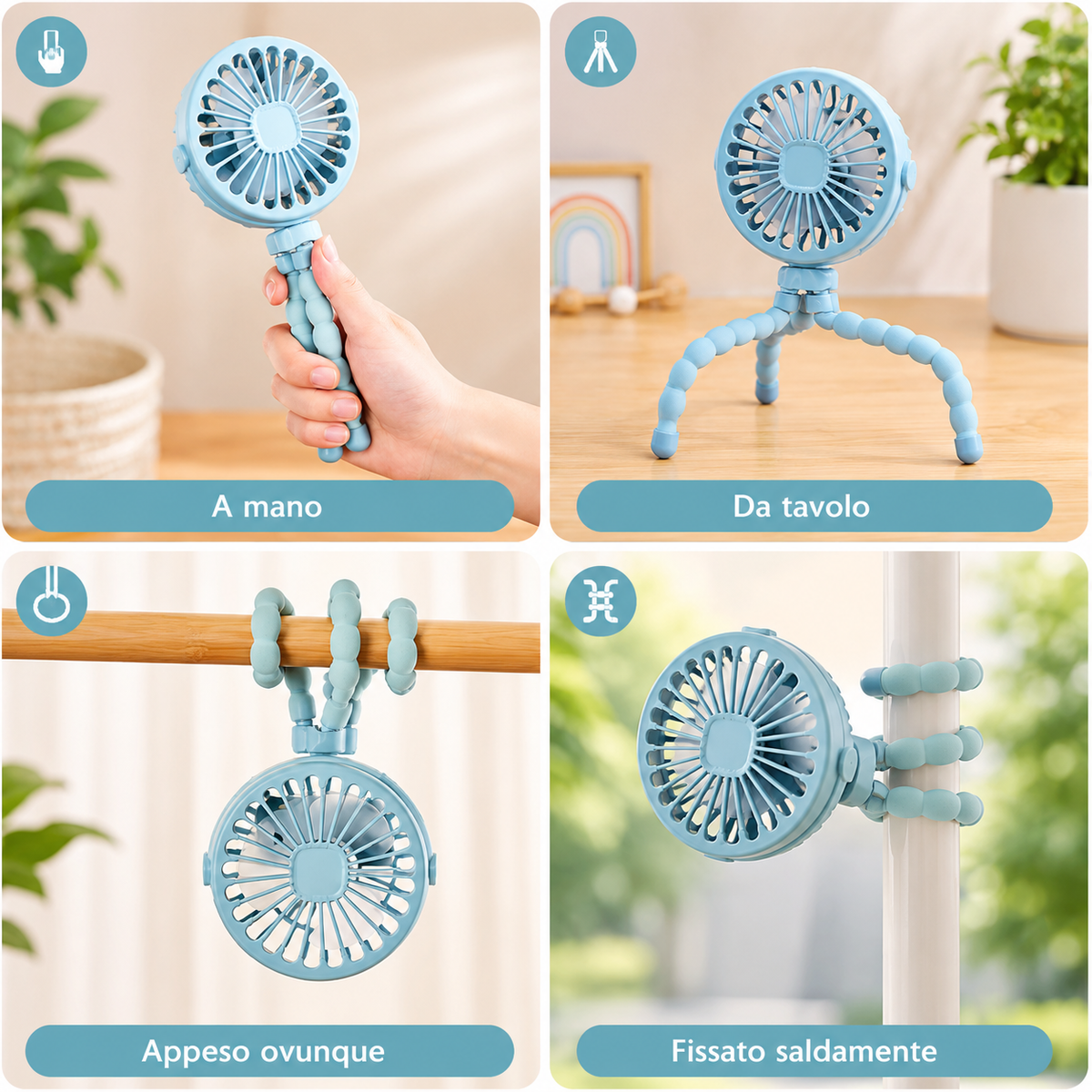 Ventilatore flessibile per passeggino Lunaria Baby™